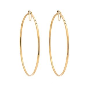 18-karat Yellow Gold "Solar" Hoop Earrings.
